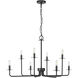 Marceline 8 Light 37.85 inch Matte Black Chandelier Ceiling Light